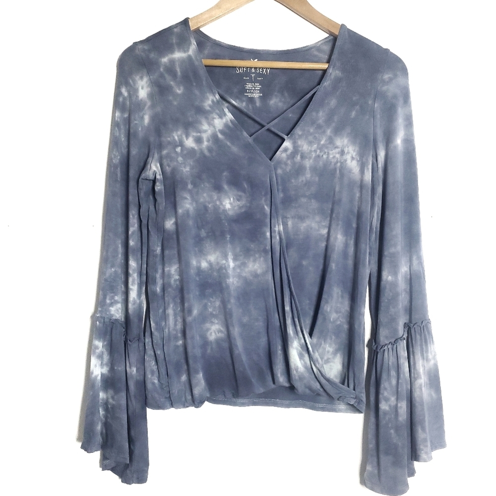 American Eagle Soft & Sexy Women Tie Dye Top Size Small Pullover Boho Fairycore
